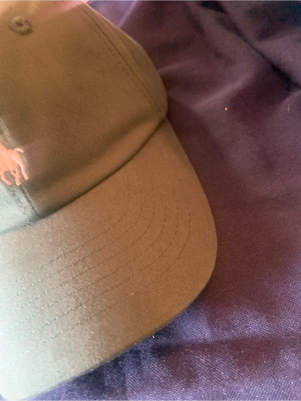 Ralph Lauren Green Polo Baseball Hat with white Pony - Picture 10 of 11